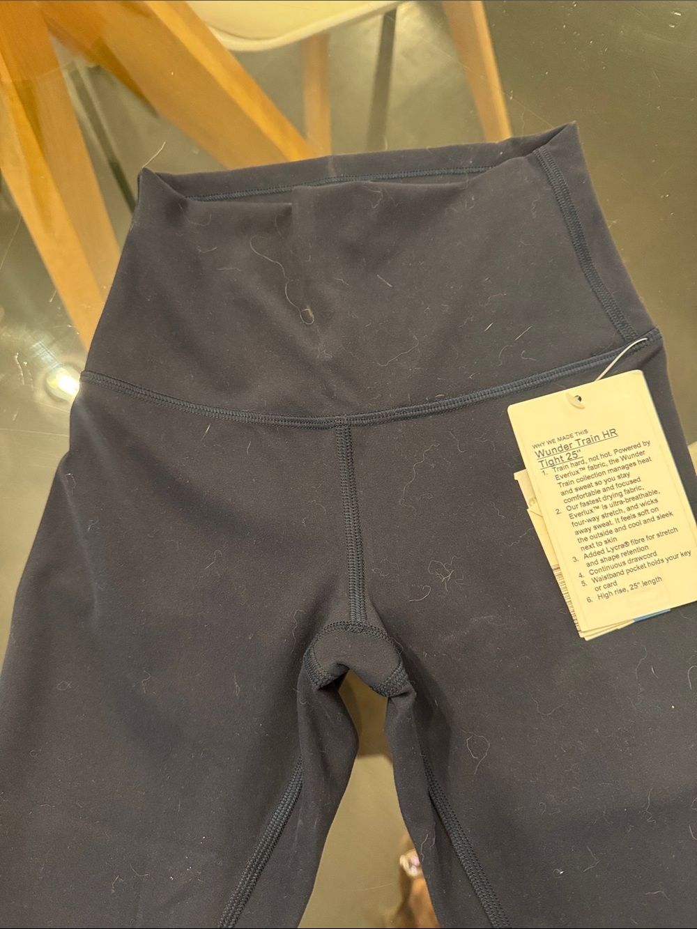 Lululemon Wunder Train High-Rise Tight 25” – True Navy – Size 2 – NWT